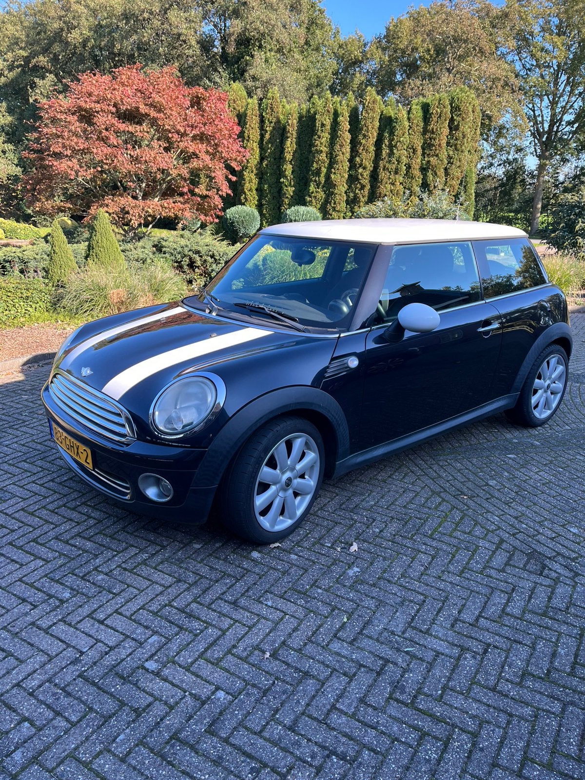 Mini 1.6 16V Cooper (2008) Zwart - Slechts 77.832 km!, Auto's, Voorwielaandrijving, 750 kg, 4 cilinders, 4 stoelen