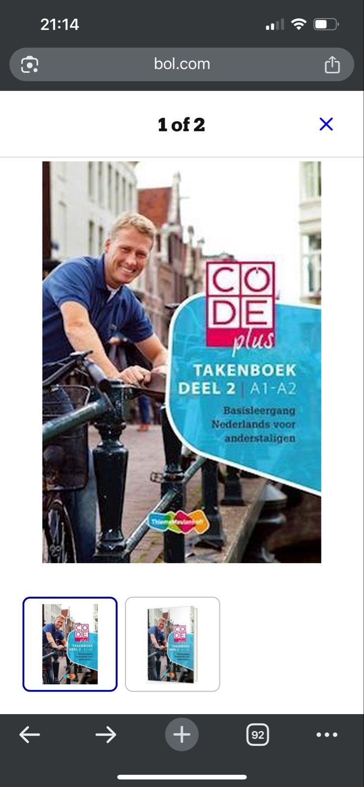 Code Plus Takenboek Deel 2 A1-A2, Boeken, Ophalen of Verzenden, Gamma, Nieuw, Overige niveaus