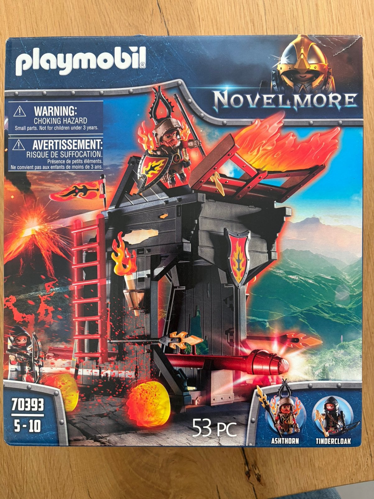 Playmobil Novelmore ridders Vurige stormram (70393), in doos, Complete set, Ophalen of Verzenden, Zo goed als nieuw, Kasteel/Fort