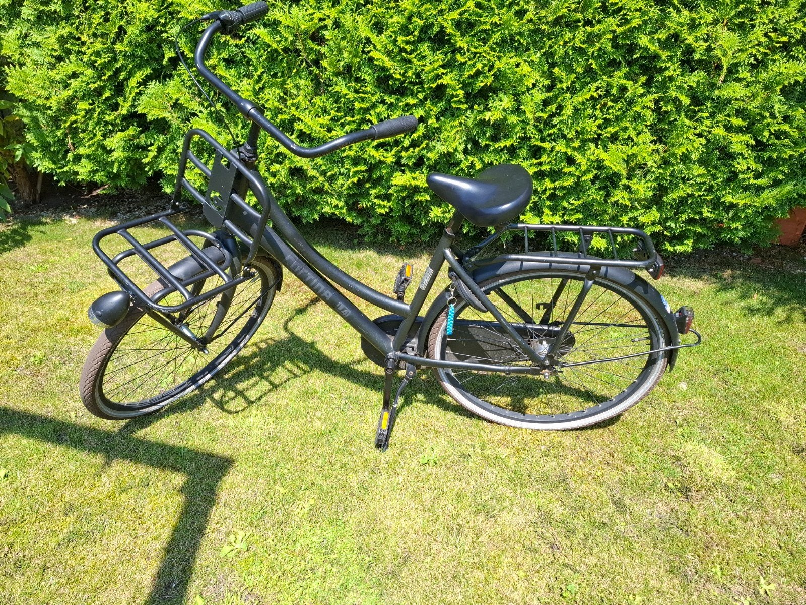 mooie zwarte cortina u4 fiets, Ophalen, Gebruikt, Terugtraprem