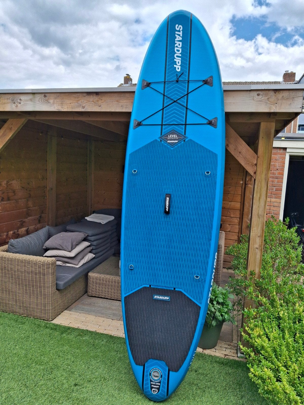 Stardupp Level SUP Blue 10'0 Board Set incl. stoeltje - ZGAN, Ophalen, Zo goed als nieuw, SUP-boards