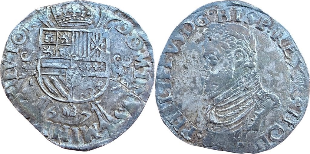 1/5 Philipsdaalder 1567, Graafschap Holland (Filips II), Postzegels en Munten, Vóór koninkrijk, Verzenden, Zilver, Overige waardes
