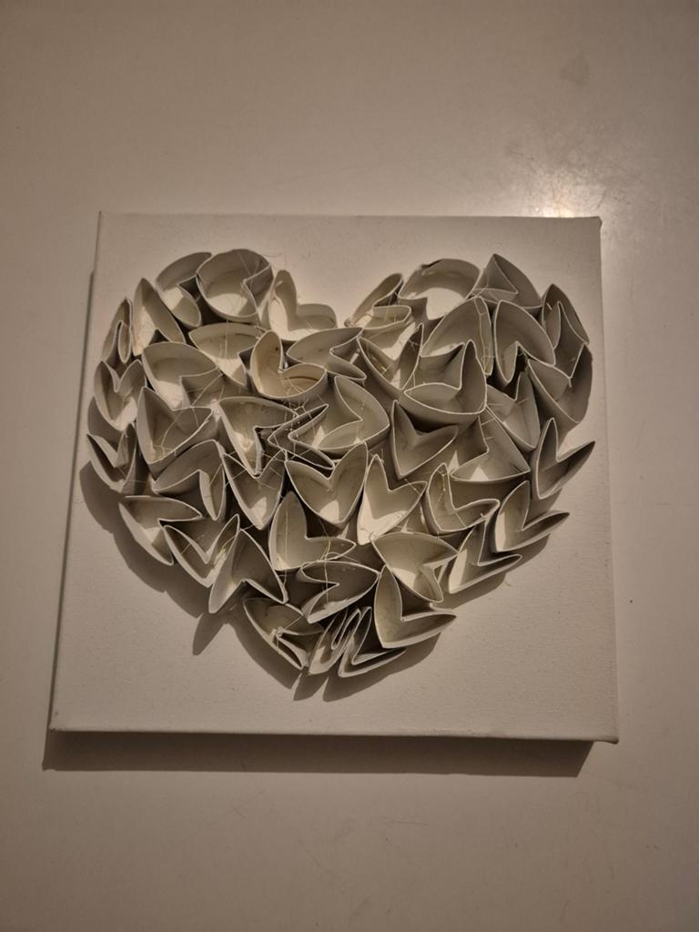 Hart wanddecoratie 30 x 30 cm, Ophalen of Verzenden, Zo goed als nieuw