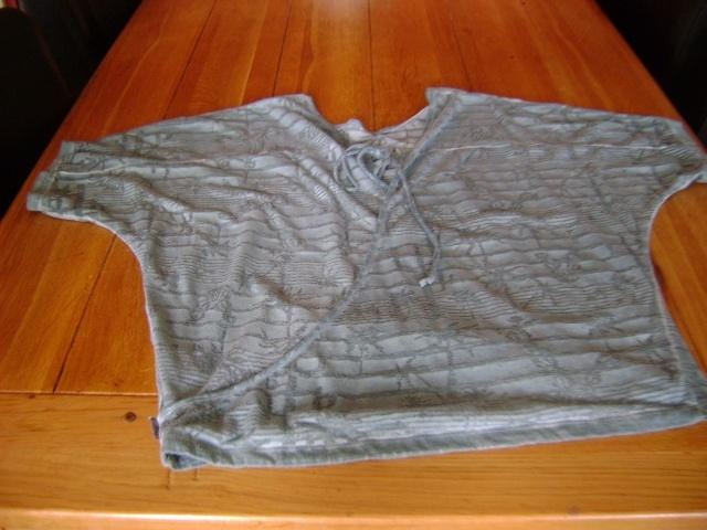 Zeegroene palmboompjes Didi overslagtop, mt 42, Kleding | Dames, Tops, Verzenden, Maat 42/44 (L), Didi, Korte mouw