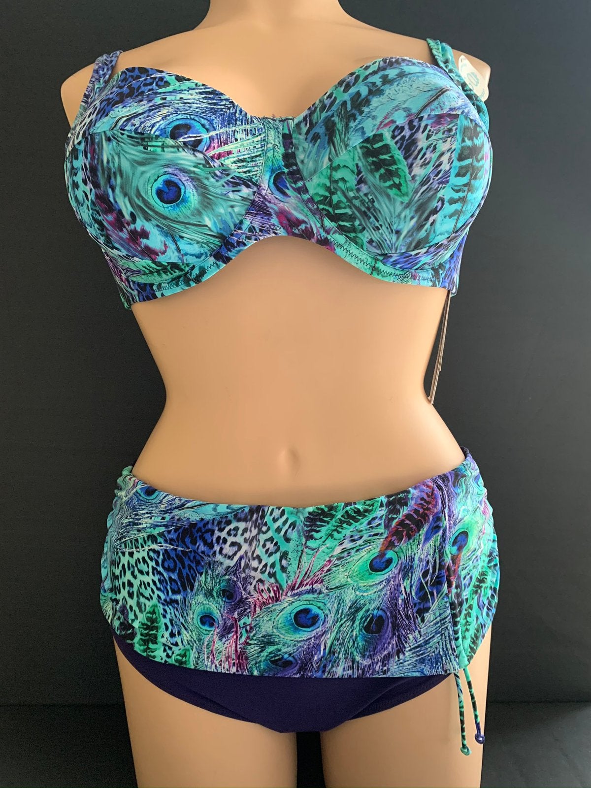 Anita bikini  maat 50c en 52c model sibel  peacock, Kleding | Dames, Verzenden, Zo goed als nieuw, Blauw, Bikini