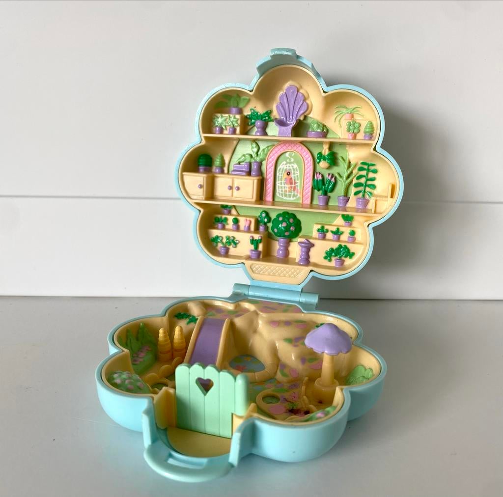 Vintage Polly Pocket Bloementuin Compact 1990, Ophalen of Verzenden, Gebruikt, Meisje