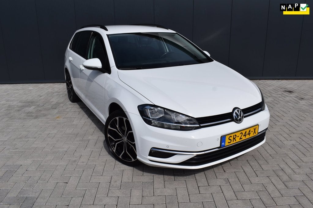 Volkswagen Golf Variant 1.0 TSI Comfortline |DSG|CLIMA|NAVI|, Stof, Gebruikt, Euro 6, Wit