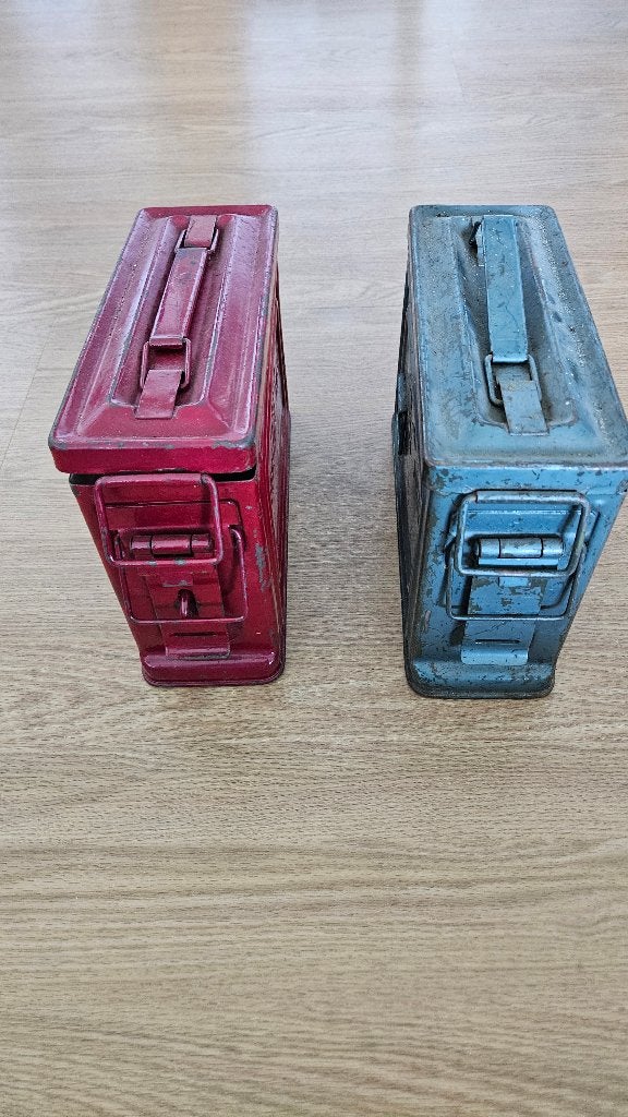 Twee authentieke vintage munitiekisten, Ophalen, Landmacht, Nederland