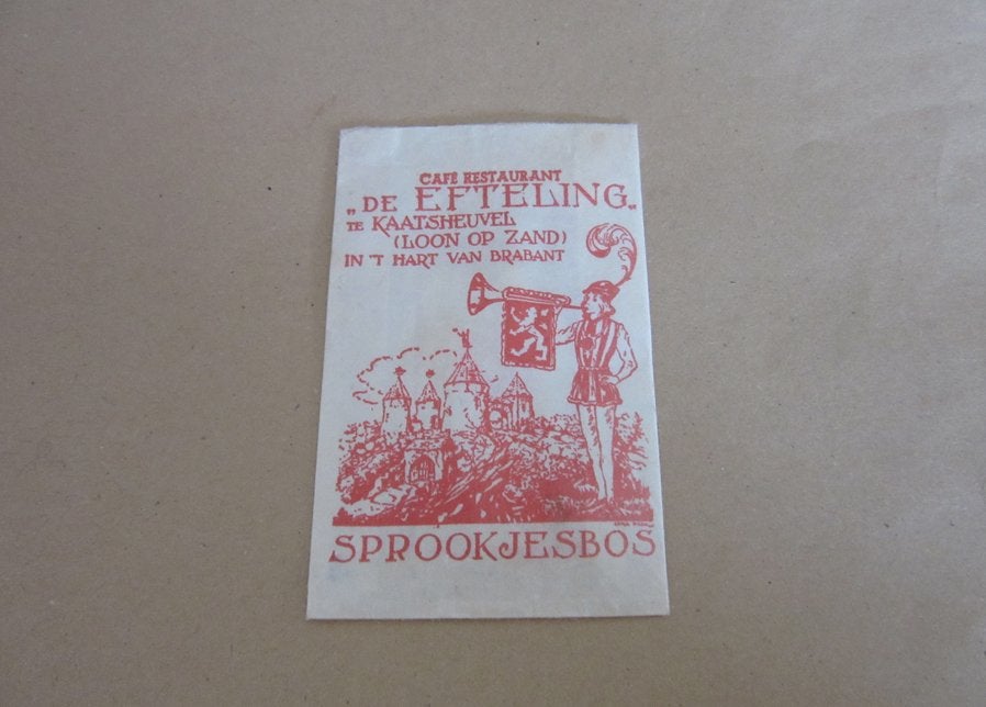 Efteling suikerzakje Sprookjesbos te Kaatsheuvel, Verzamelen, Verzenden, Gebruikt, Overige typen