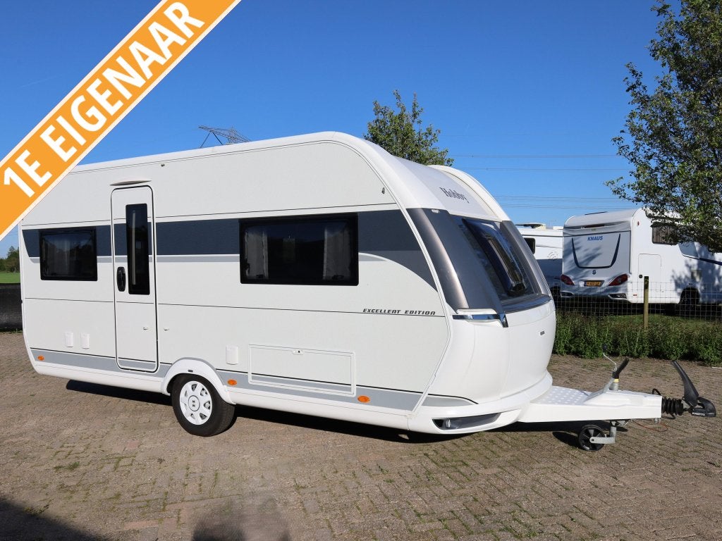 Hobby Excellent Edition 460 UFE voortent en luifel, Caravans en Kamperen, Rondzit, Hobby, Serviceluik, Bedrijf