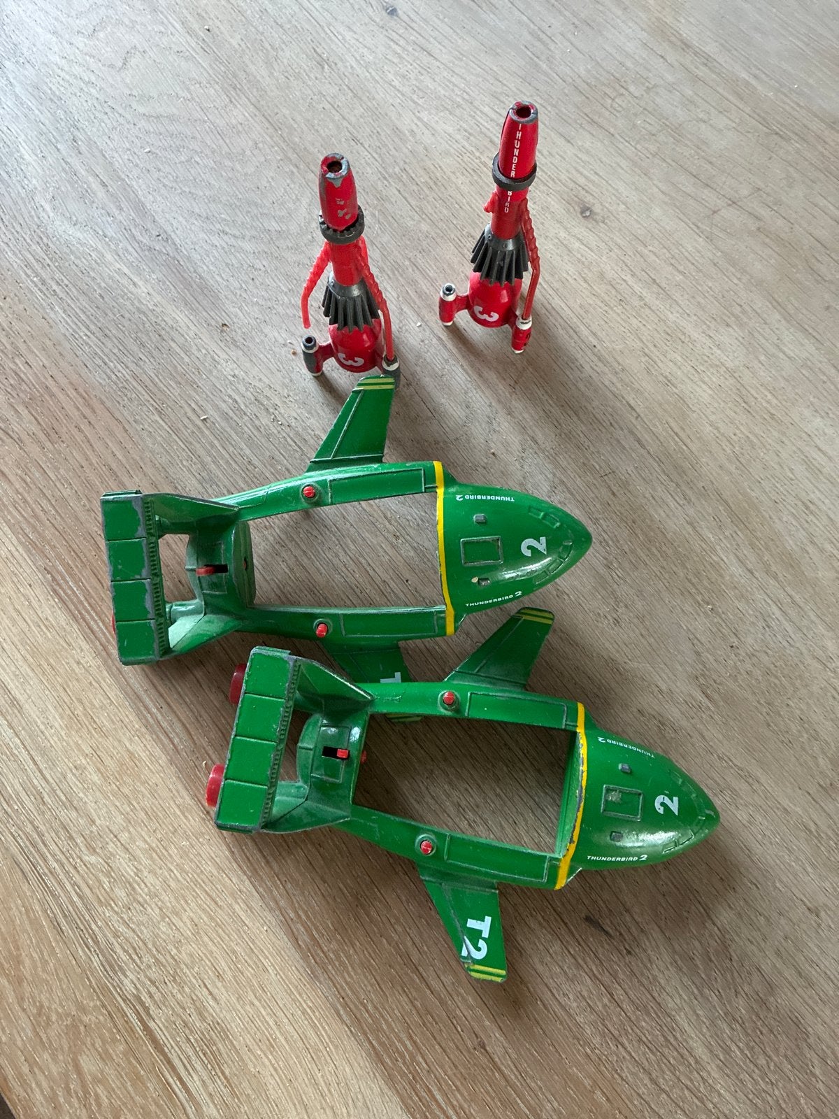 Thunderbirds 2 en 3 Speelgoed Set, Ophalen of Verzenden, Gebruikt