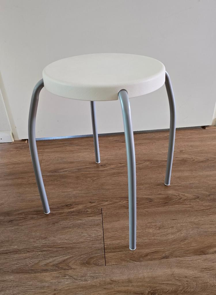 IKEA Förby kruk - wit/zilver, Ophalen of Verzenden, Gebruikt, Kunststof