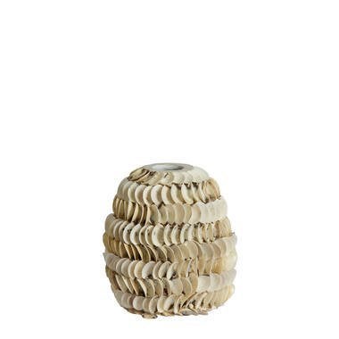 Light & Living Neira / Sarria Vazen, Huis en Inrichting, Beige, Natuurlijk materiaal, Nieuw, Geschikt voor droogbloemen