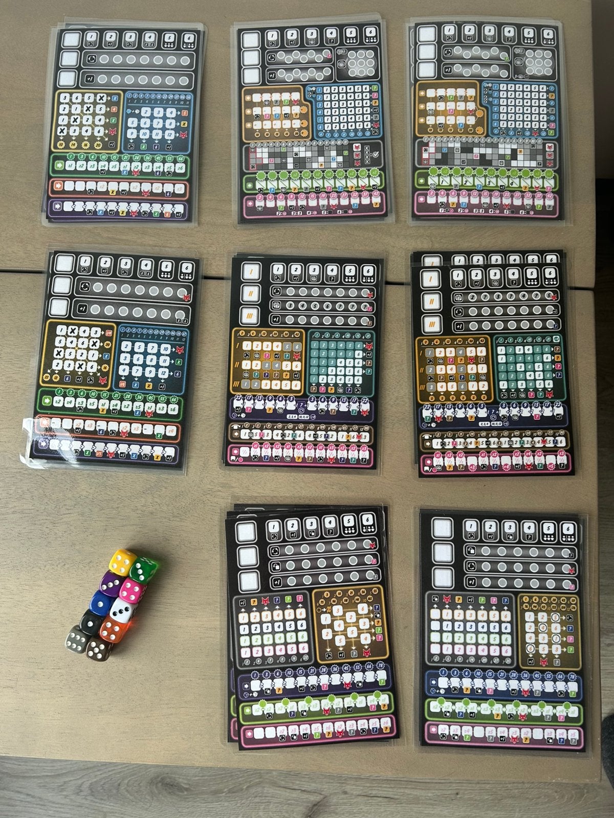 Complete set clever geplastificeerde score kaarten, Ophalen of Verzenden, Nieuw