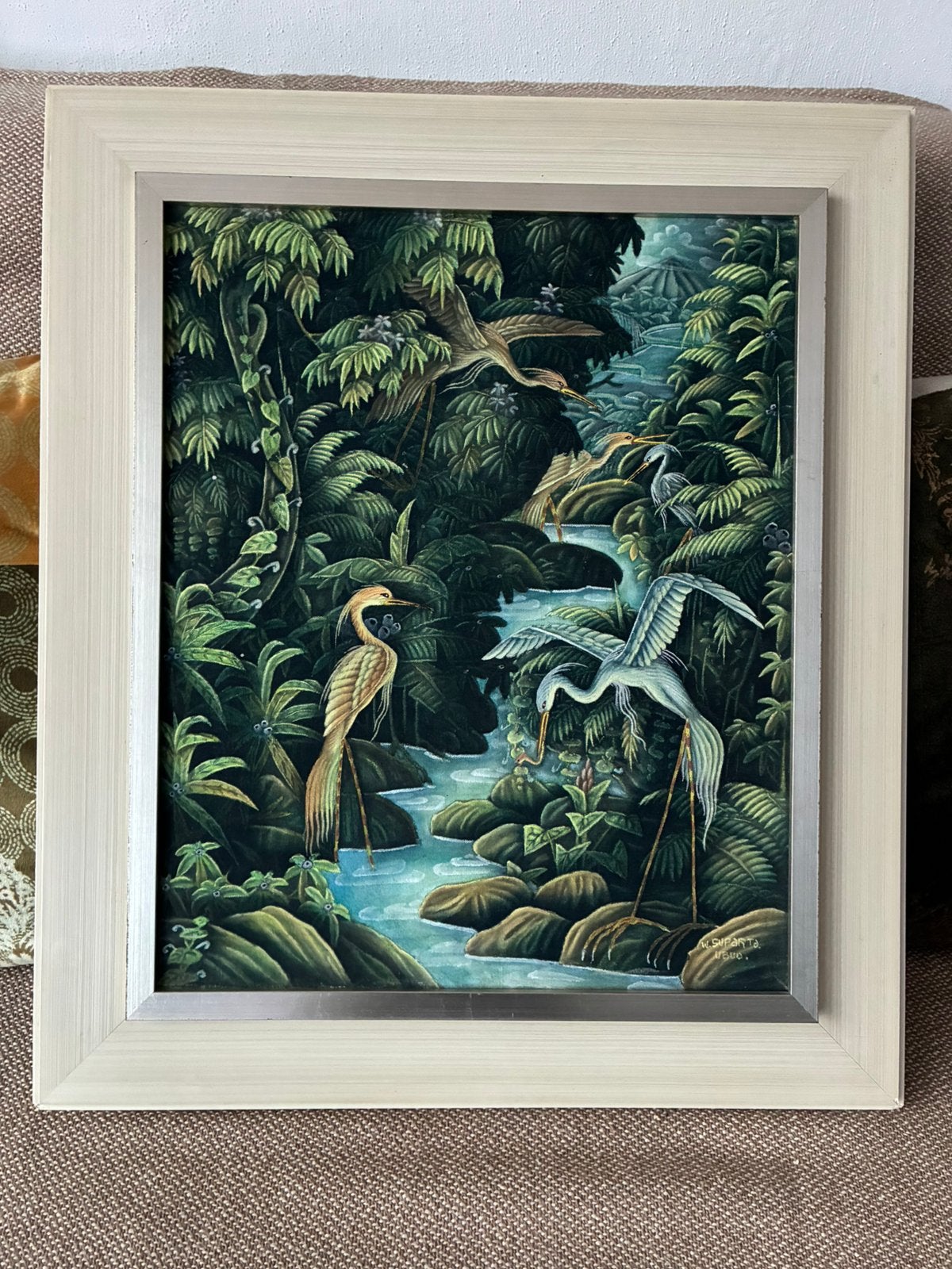 Balinees schilderij  W. Suparta Ubud, Ophalen