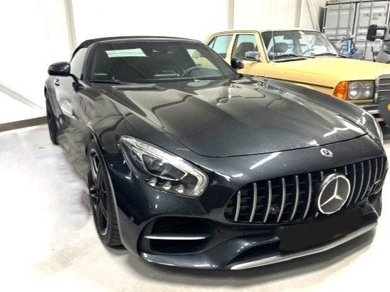 Mercedes AMG GT C Roadster Keramische Remmen 558 PK V8, Achterwielaandrijving, Zwart, Leder, Particulier