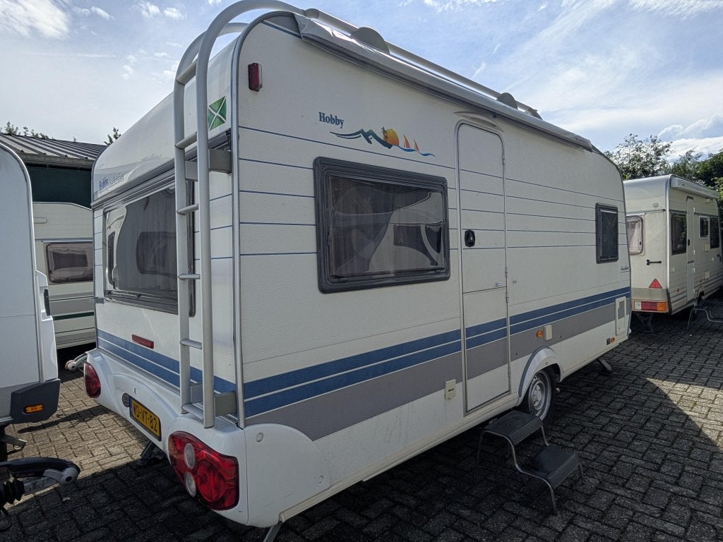 Mooie Hobby 460 ufe met mover en zakluifel+zijwanden+v-wand, Caravans en Kamperen, Rondzit, Hobby, Kachel, Bedrijf