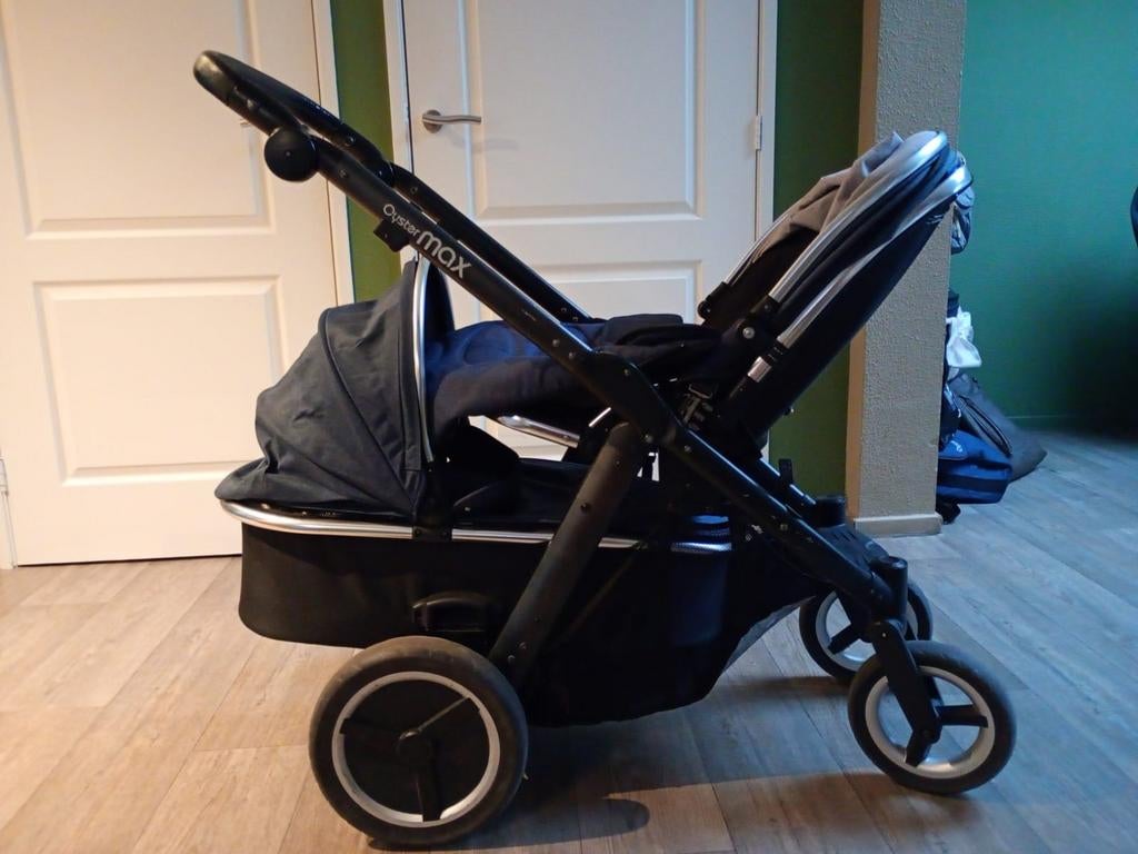Oyster Max Duokinderwagen met reiswieg, Gebruikt, Ophalen, Overige merken, Duowagen