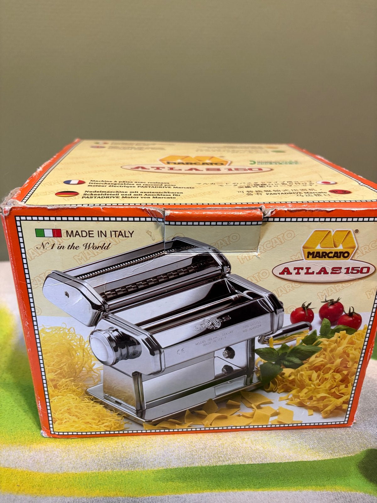 Marcato Atlas 150 Pastamachine - Nieuw in doos, Huis en Inrichting, Keuken | Keukenbenodigdheden, Ophalen of Verzenden, Nieuw