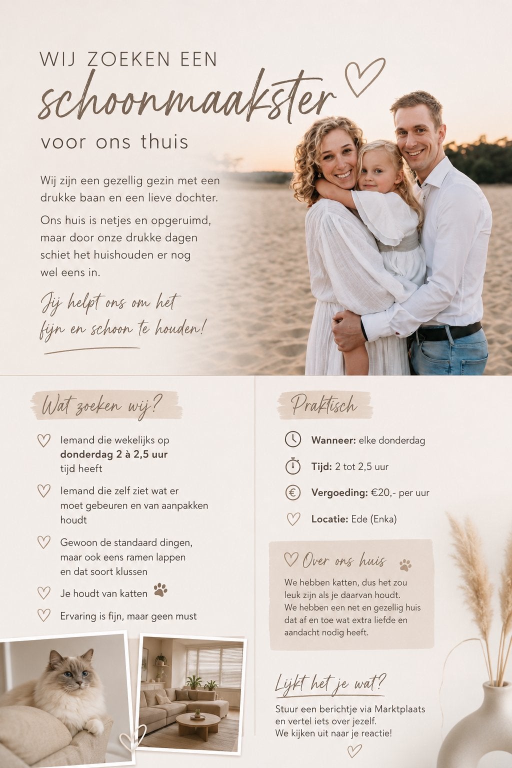 Gezocht: fijne zelfstandige interieur verzorgster, Overige niveaus, Starter, Overige vormen