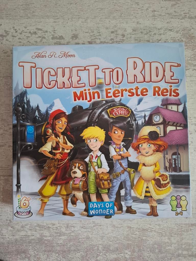 Spel Ticket to Ride: Mijn Eerste Reis (First Journ, Een of twee spelers, Ophalen of Verzenden, Zo goed als nieuw, Days of Wonder