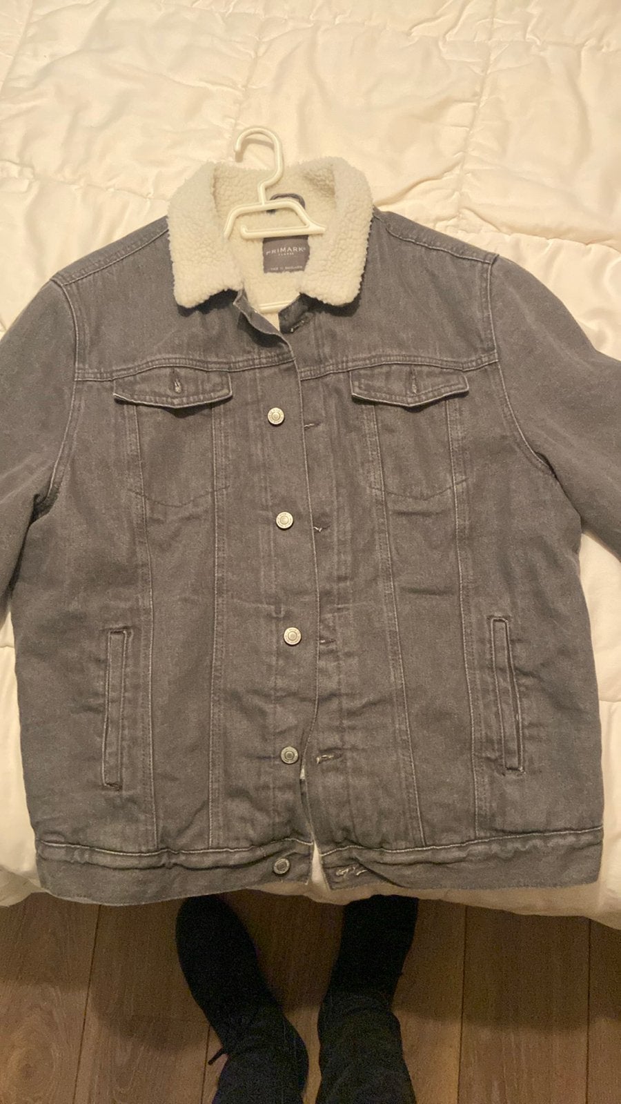 Primark spijkerjack met teddy voering - Maat XL, Kleding | Heren, Ophalen of Verzenden, Zo goed als nieuw, Maat 56/58 (XL), Grijs