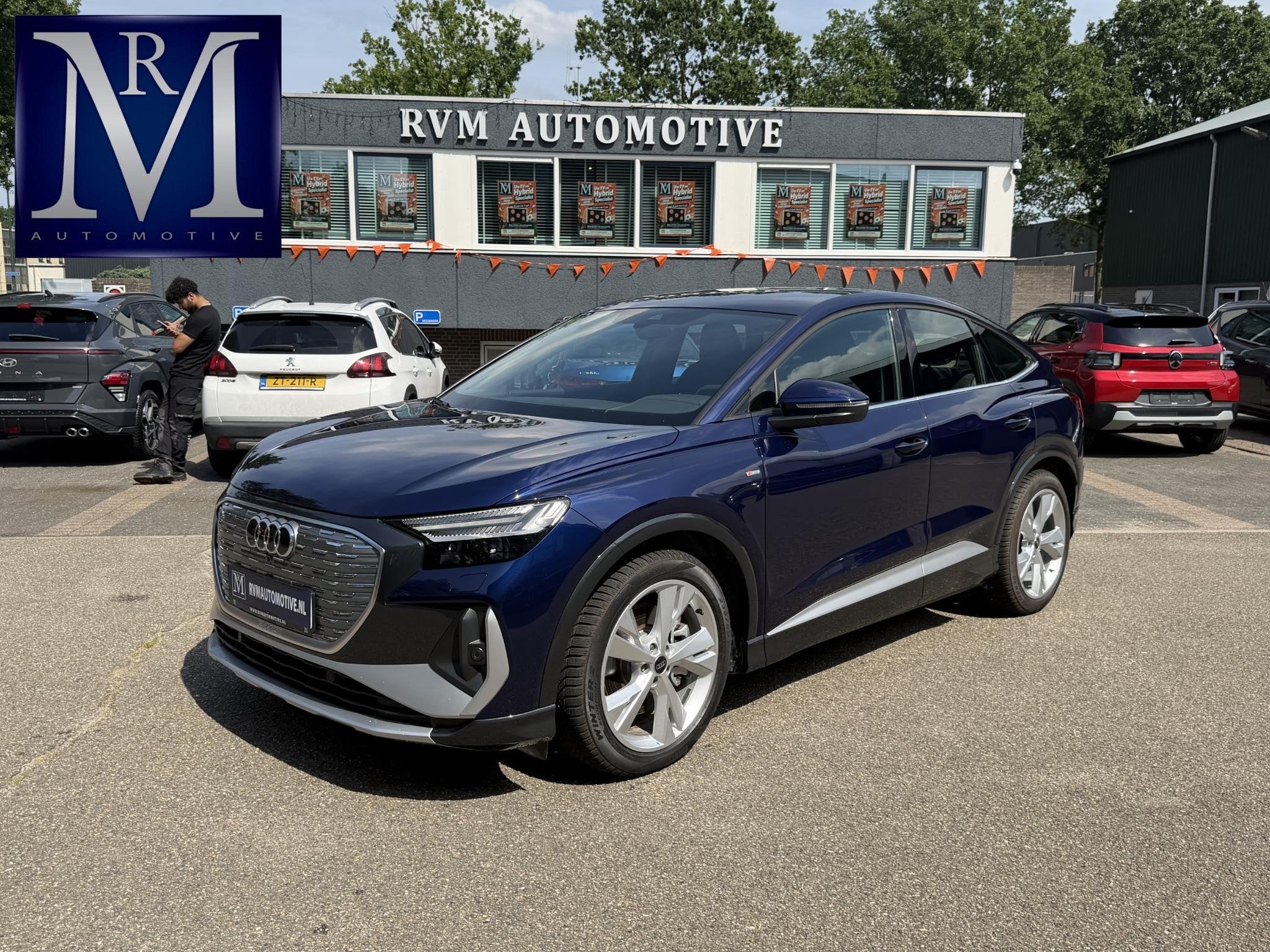 Audi Q4 Sportback e-tron 45 Edition 82 kWh S-LINE| 10.000KM!, Auto's, Audi, Automaat, Gebruikt, 82 kWh, Blauw