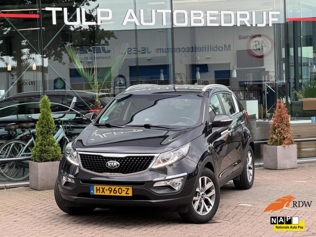 Kia Sportage 1.6 GDI X-treme ComfortLine bj 2016 Leder Navi, Voorwielaandrijving, 135 pk, 4 cilinders, Zwart