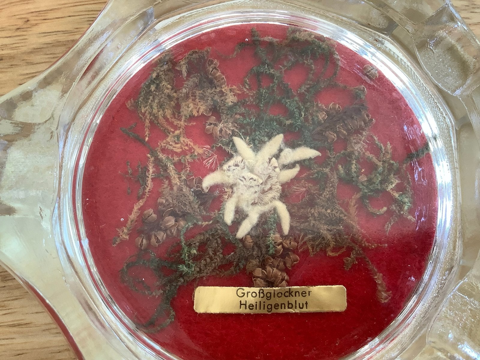 Vintage Edelweiss asbak - Großglockner Heiligenblut, Ophalen of Verzenden, Gebruikt