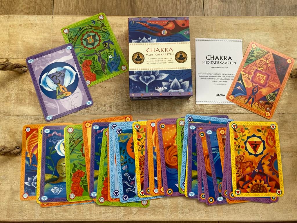 ==Nieuw== Chakra Meditatiekaarten - Swami Saradananda, Ophalen of Verzenden, Nieuw, Meditatie of Yoga, Instructieboek