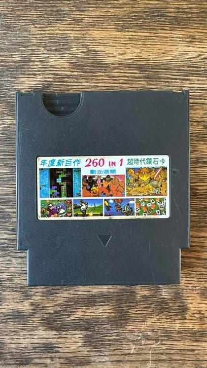 260-in-1 Game Cartridge voor Retro Consoles, Spelcomputers en Games, Gebruikt, Overige genres, 1 speler, Ophalen of Verzenden