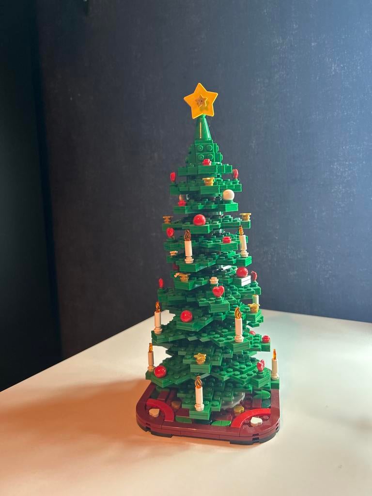 Lego Kerstboom met boekje - Niet compleet, Gebruikt, Overige thema's, Lego, Ophalen of Verzenden