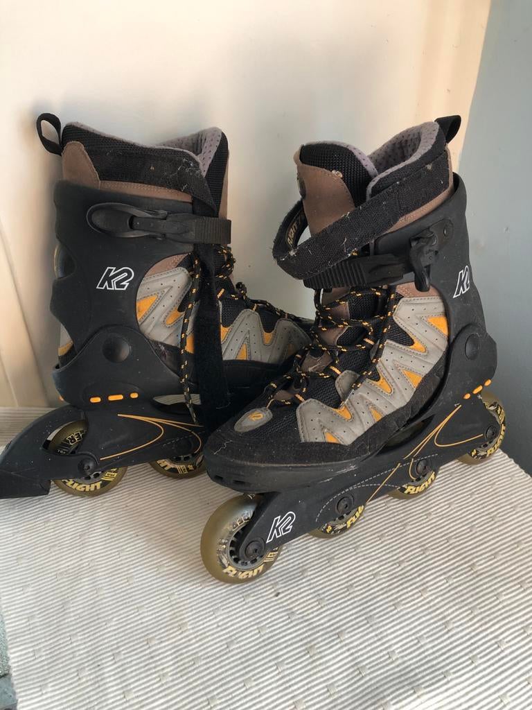 K2 Flight 76 inline skates, Ophalen of Verzenden, Gebruikt, Inline skates 4 wielen, K2