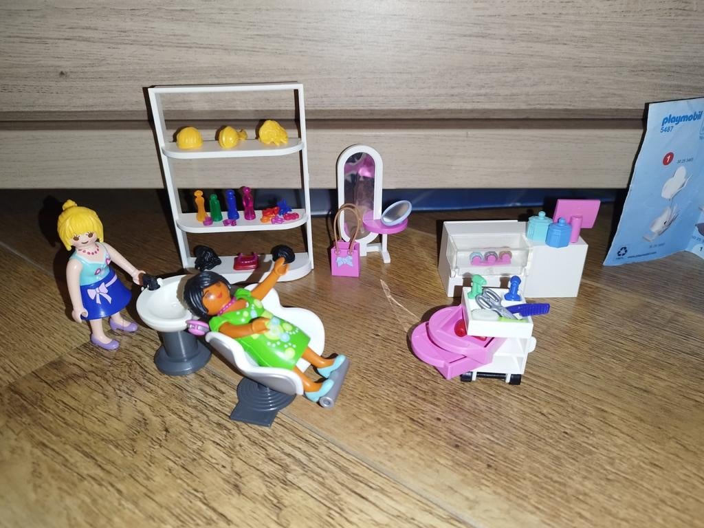 Playmobil Kapsalon Set - Compleet met Accessoires, Ophalen of Verzenden, Gebruikt, Complete set