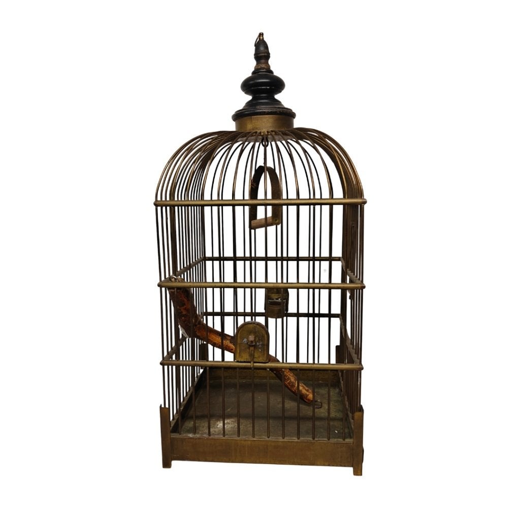 Antiek vogelhok, Dieren en Toebehoren, Ophalen of Verzenden, Zo goed als nieuw, Metaal, Vogelkooi