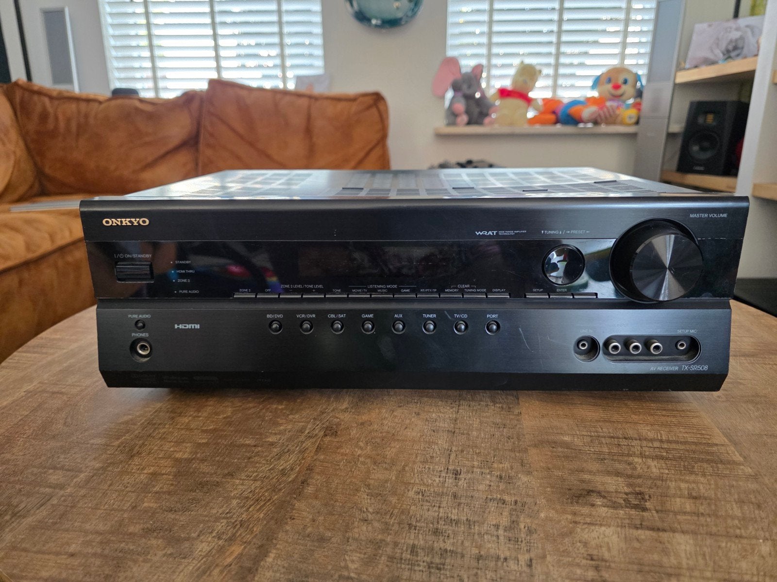 Onkyo TX-SR508 7.1 surround receiver, Gebruikt, Ophalen of Verzenden, 120 watt of meer, Onkyo
