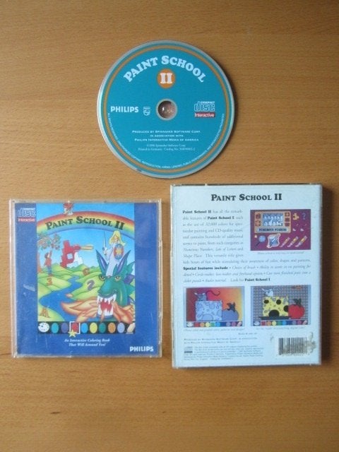 Paint School Philips CDI cd-i, Spelcomputers en Games, Games | Overige, Overige genres, 1 speler, Ophalen of Verzenden, Zo goed als nieuw