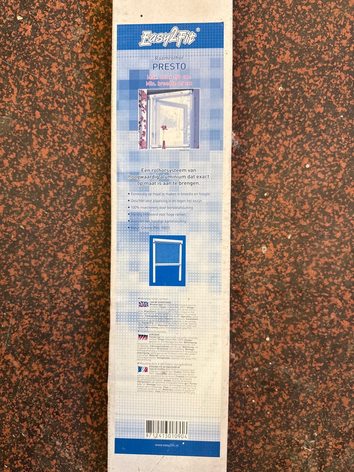 Easy2Fit Presto Rolgordijn - Crème (RAL 9001), Overige merken, Verduisterend, Nieuw, Ophalen of Verzenden