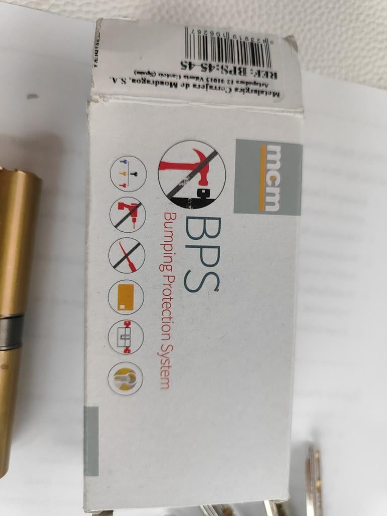 MCM BPS Veiligheidscilinder - Anti-Bumping Slot, Ophalen of Verzenden, Zo goed als nieuw, Slot