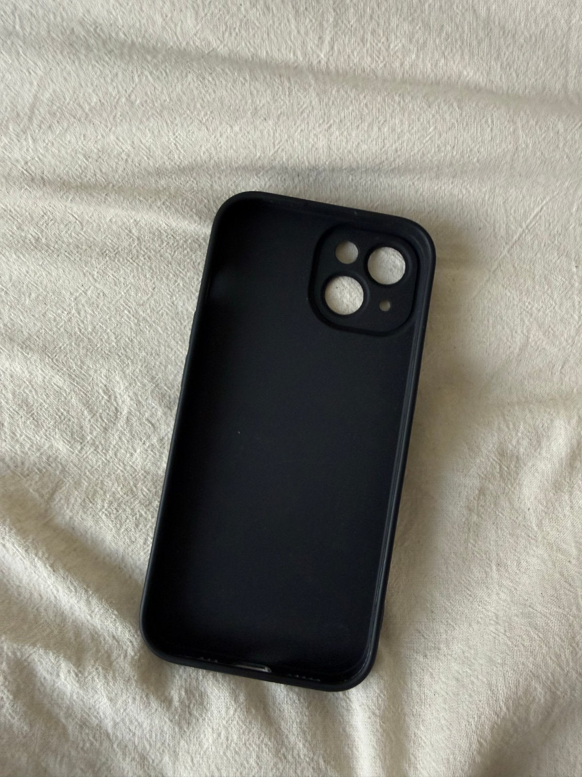 iPhone 15 Hoesje Zwart met Lichte Hartjes, Ophalen, IPhone 15, Zwart, Nieuw