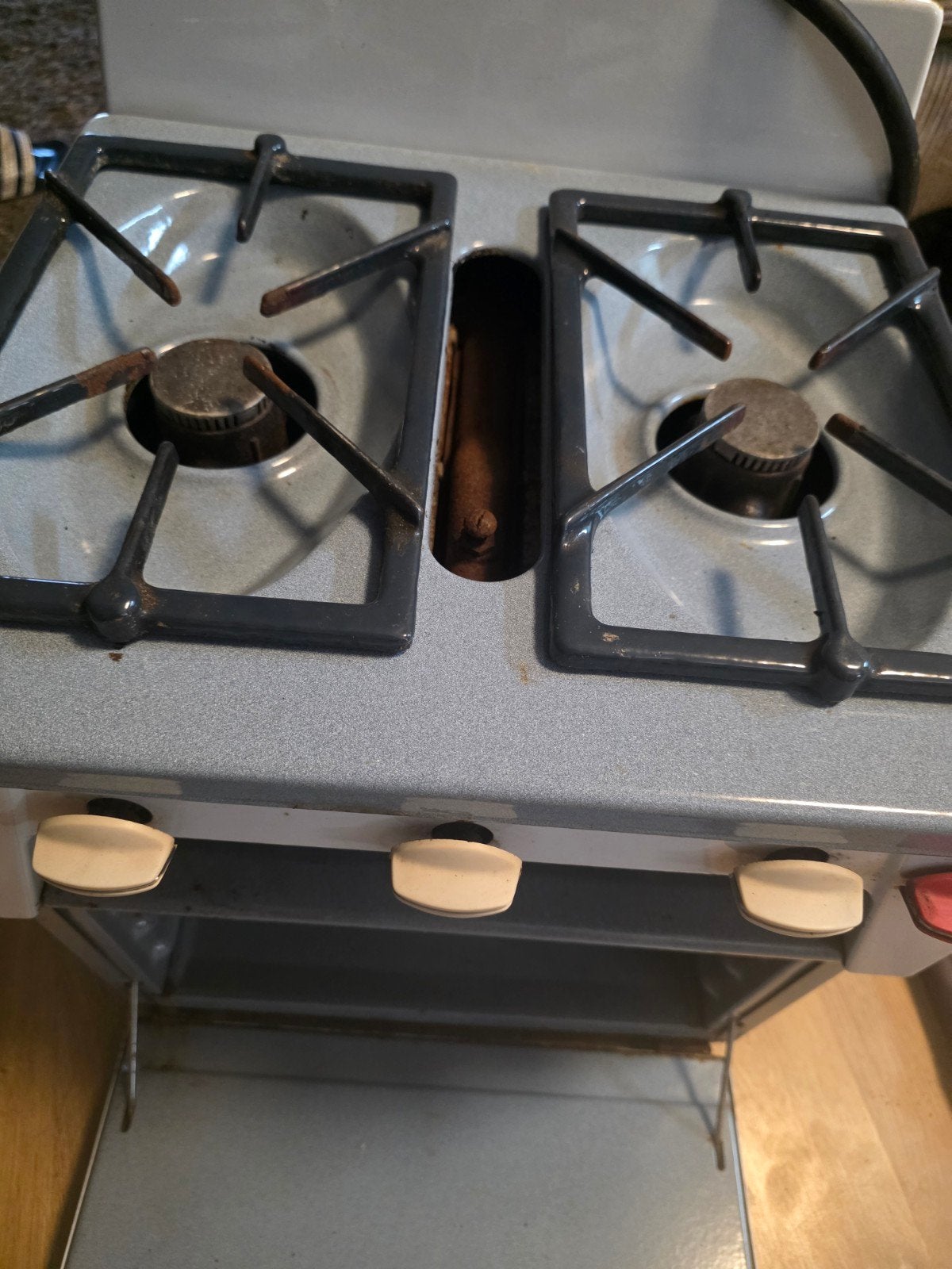 Antieke oven jaren '50/'60 - Decoratief object, Ophalen, Niet werkend, Vrijstaand, Gas