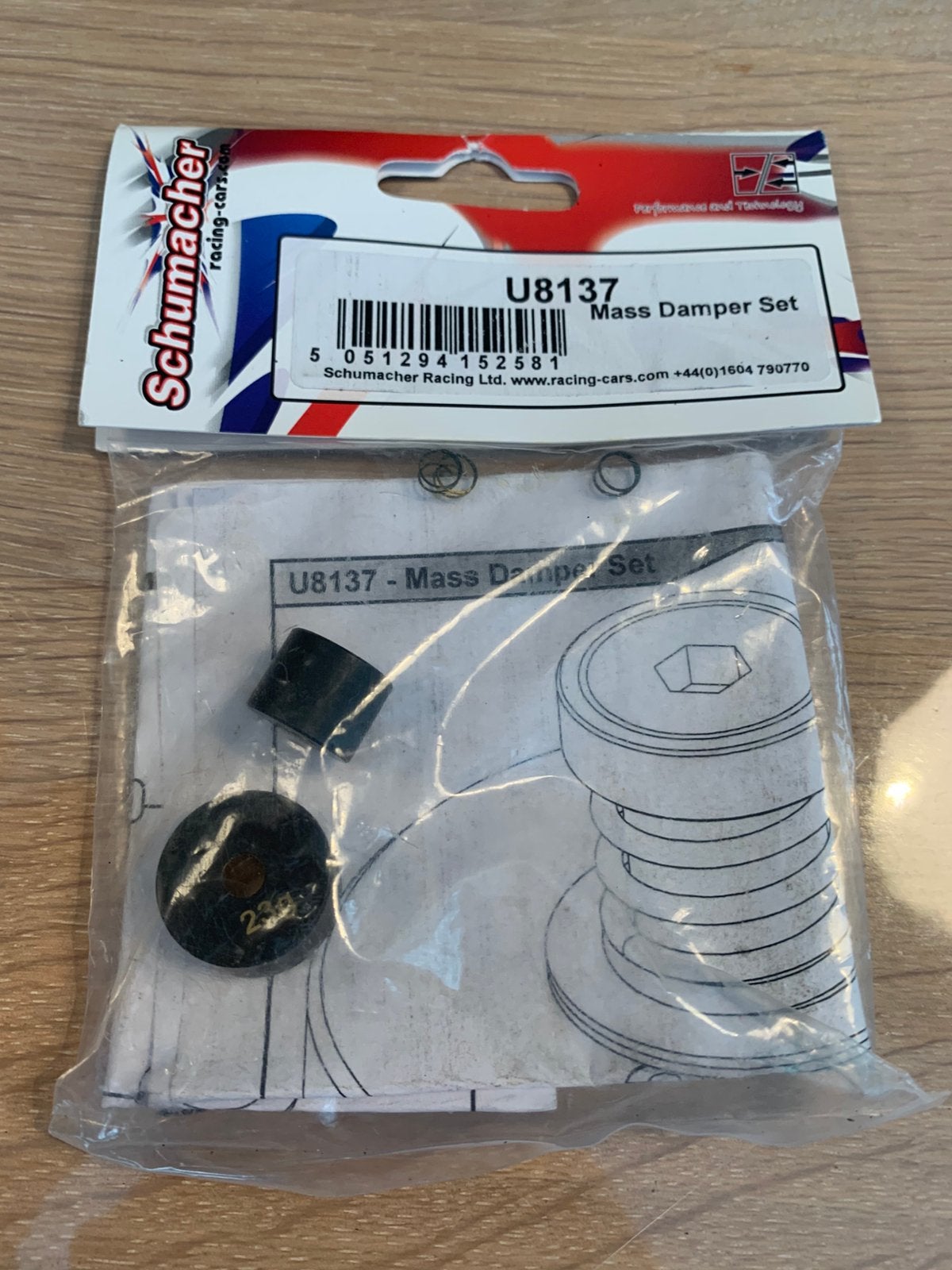 Schumacher mass damper set icon f1, Hobby en Vrije tijd, Ophalen of Verzenden, Nieuw, Overige schalen, Onderdeel