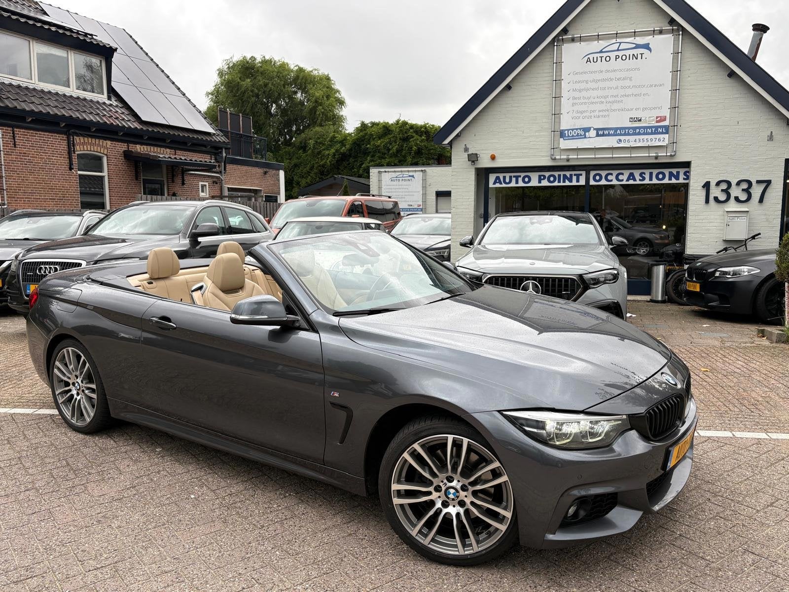 BMW 4-serie Cabrio 430i XDRIVE 250PK HARDTOP/HUD/AIRSCARF, Automaat, Gebruikt, 4 stoelen, Bedrijf