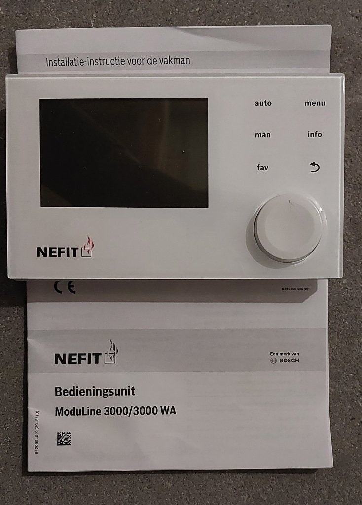Nefit Thermostaat; ModuLine 3000, Ophalen of Verzenden, Slimme thermostaat, Zo goed als nieuw