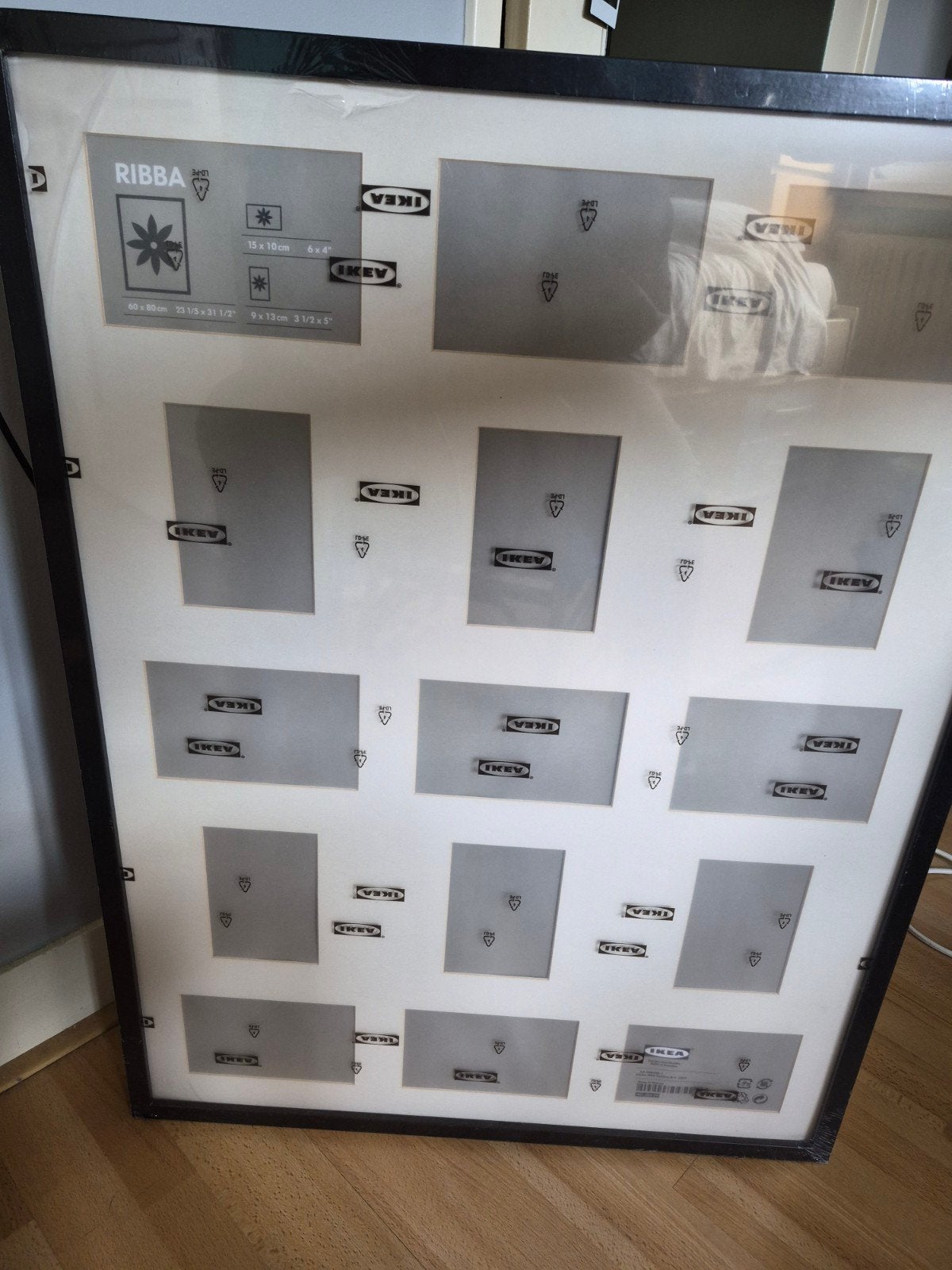 IKEA RIBBA Collagelijst Zwart 60x80 cm Nieuw, Ophalen, Met glas, Nieuw, Collagelijst