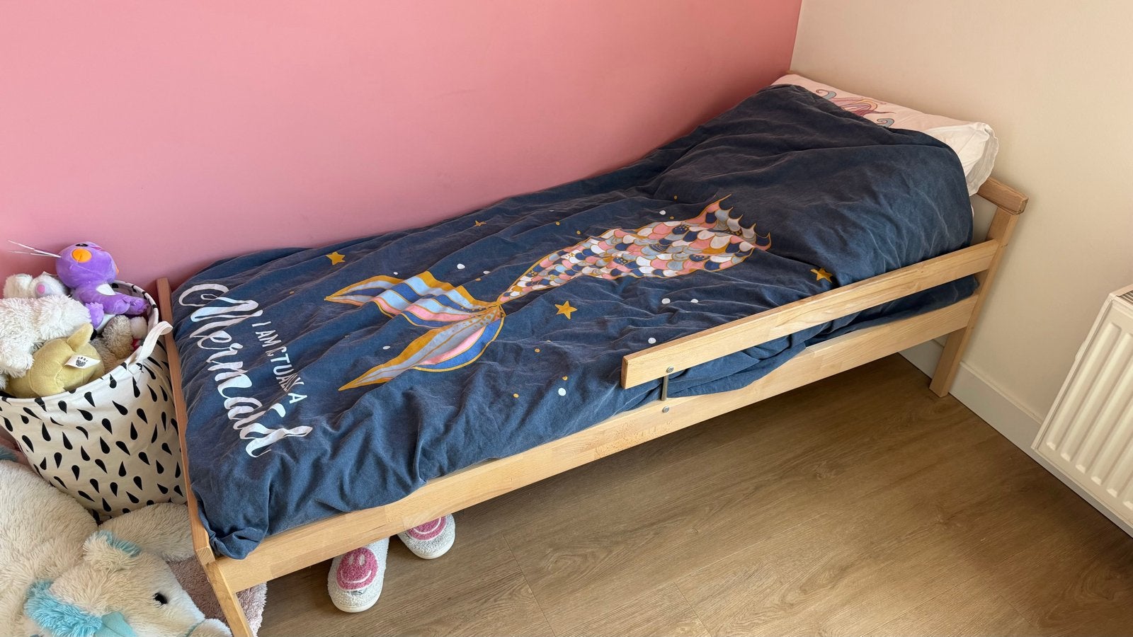 IKEA Hemnes bedframe met lattenbodem (GRATIS), Ophalen, Gebruikt, 70 tot 85 cm, Lattenbodem
