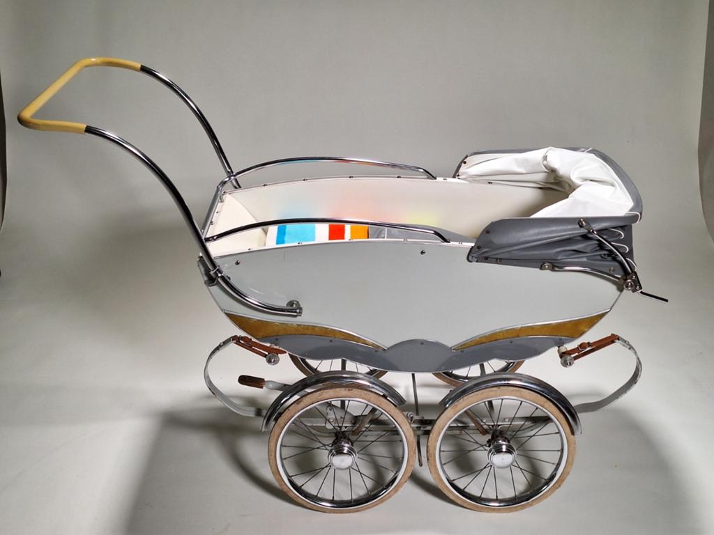 Vintage kinderwagen - Klassieke stijl, Gebruikt, Ophalen of Verzenden, Met reiswieg, Kinderwagen