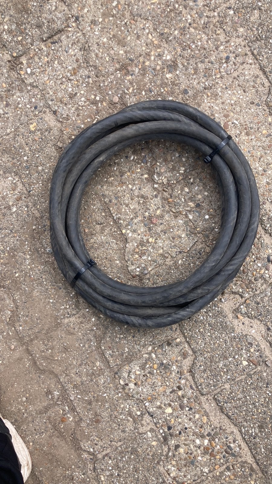 7,5 meter rubberen kabel 6 x 6 , 32 ampere, Ophalen of Verzenden, Zo goed als nieuw, Kabel of Snoer