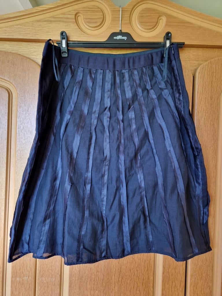 Vanilia blauwe Rok met Lintdetails - Maat 44, Blauw, Vanilia, Maat 42/44 (L), Ophalen of Verzenden
