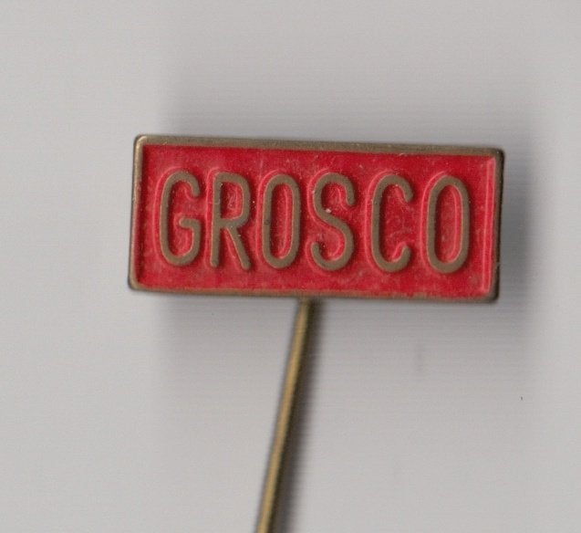 Grosco speldje, Gebruikt, Niet vindbaar, Niet vindbaar, Speldje of Pin